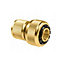 Ferro Hose To Quick Connection Fitting Brass Quickfit Connect Hosepipe 3/4" Diameter