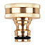 Ferro Made of Brass Hozelock Compatible Threaded Female Tap Connector 3/4" Diameter