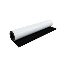 FerroFlex Gloss White Flexible Ferrous Sheet for Walls, Creating Surfaces Magnets Will Attract To - 5m Length