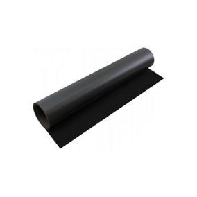 FerroFlex Ultra 620mm Wide Black Flexible Ferrous Sheet for Walls, Creating Surfaces Magnets Will Attract to - 1m Length