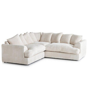 Ferrous Premium Cord Fabric Double Corner Sofa