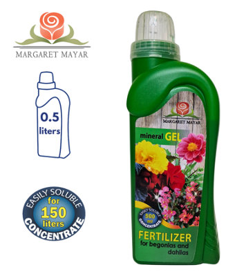 FERTILIZER FOR BEGONIAS AND DAHLIAS - MINERAL GEL - 0.5L