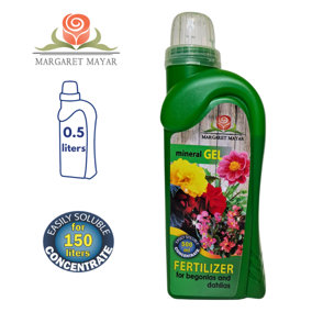 FERTILIZER FOR BEGONIAS AND DAHLIAS - MINERAL GEL - 0.5L