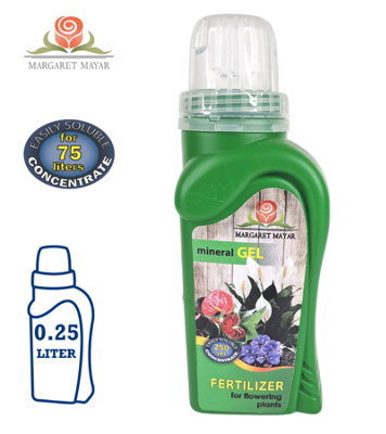 FERTILIZER FOR FLOWERING PLANTS - MINERAL GEL - 0.25L