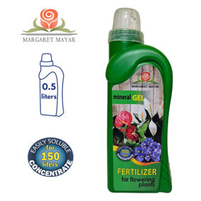 FERTILIZER FOR FLOWERING PLANTS - MINERAL GEL - 0.5L