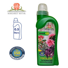 FERTILIZER FOR HEATHERS AND OTHER ACIDOPHILIC PLANTS - MINERAL GEL - 0.5L