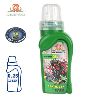 FERTILIZER FOR OLEANDERS AND OLIVES - MINERAL GEL - 0.25L