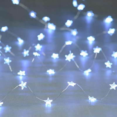 Festive 4m Multifunction Battery Fairy Lights 80 Cool White Star LEDs Price Comparisons | Compare The Build
