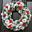 Festive Folly All Season Front Door Wreath Home Decoration Wreath 36cm