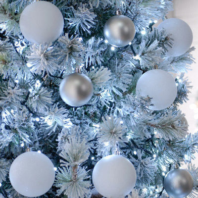 Festive Indoor & Outdoor Flickering 5ft Christmas Tree Lights 600 White LEDs Price Comparisons | Compare The Build