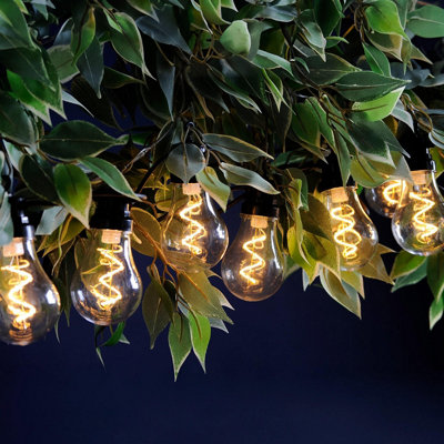 Festive LED Spiral Filament Connectable Outdoor Festoon Light Warm White Clear Price Comparisons | Compare The Build