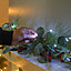 Festive Lights 2m 20 White LED Battery Powered Decorative Micro Firely Fairy String Lights on Silver Wire