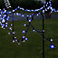 Festive Lights - ConnectPro 5m Blue Outdoor IP65 Connectable LED Christmas Fairy String Lights - No Plug
