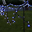 Festive Lights - ConnectPro 5m Blue Outdoor IP65 Connectable LED Christmas Fairy String Lights - With Plug