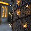 Festive Lights - ConnectPro 5m Warm White Outdoor IP65 Connectable LED Christmas Fairy String Lights - No Plug