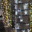 Festive Lights - ConnectPro 5m White Outdoor IP65 Connectable LED Christmas Fairy String Lights - No Plug