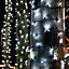 Festive Lights - ConnectPro 5m White Outdoor IP65 Connectable LED Christmas Fairy String Lights - With Plug
