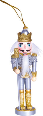 Festive Ornament Nutcracker Christmas Tree Bauble Decoration- Crown Design