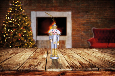 Festive Ornament Nutcracker Christmas Tree Bauble Decoration- Crown Design - 3