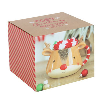 Sweet Reindeer Mug - 4 Patterns - Festive Perfection - ApolloBox