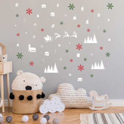 Christmas Village House Wall Sticker – My Wonderful Walls