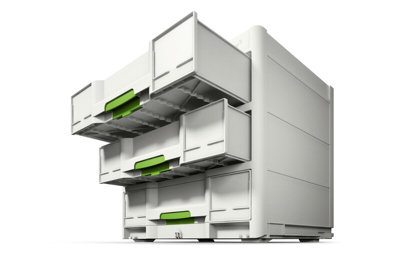 Festool 3 Draw Sortainer SYS3-SORT/3 M 337 Systainer + Dividers Carry ...