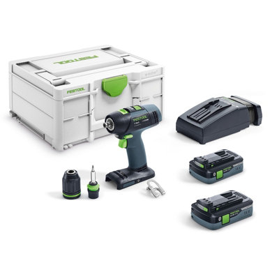 Festool Cordless drill T 18+3 HPC 4,0 I-Plus