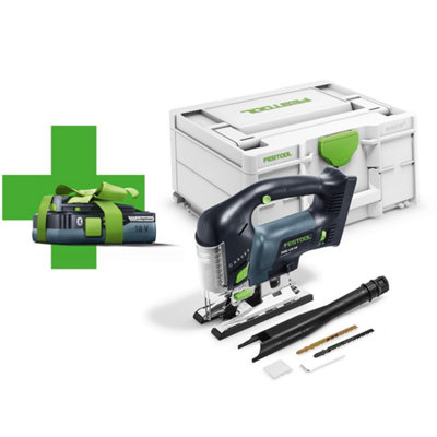Festool Cordless pendulum jigsaw PSBC 420 EB Basic 4 0 CARVEX DIY at B Q