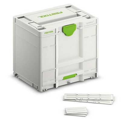 Festool Single Drawer Systainer SYS3-COMBI M 337 1 Draw Deep Carry Case +Divider