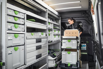 Festool Single Drawer Systainer SYS3-COMBI M 337 1 Draw Deep Carry Case +Divider