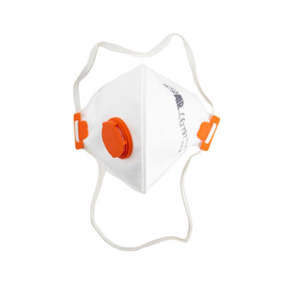 FFP3 Masks - Single - Respair Model X Fold Flat Respirators P3v with Valve