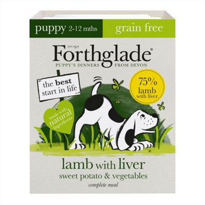 Image showcasing FG Grain Free Lamb Liver & Veg Complete Puppy 395g x 18