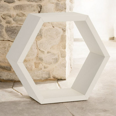 FHS300 Hexagonal Shelf 300x260x115x18mm White