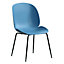 Fia Blue Metal Legs Dining Chairs (Price Inclusive of 2 Chairs)