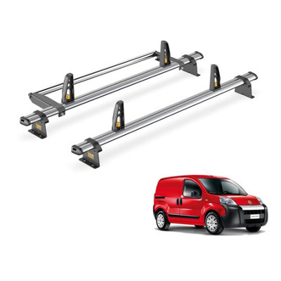 Fiat Fiorino 2 Bar Roof Rack + Ladder Roller for 2008+ - Van Guard Trade