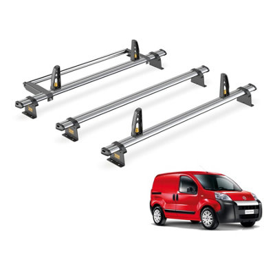 Fiat Fiorino 3 Bar Roof Rack + Ladder Roller for 2008+ - Van Guard Trade