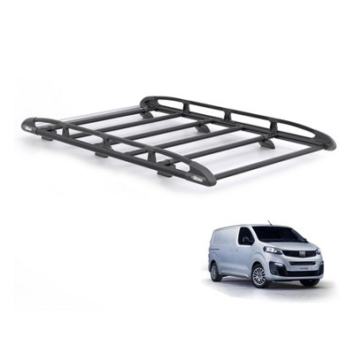 Fiat Scudo Roof Rack for 2022+ Standard Wheebase Rhino KammRack Black ...