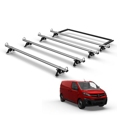 Fiat Scudo Van Roof Rack for 2022+ 4x Steel Roof Bars with D-loops Tie ...