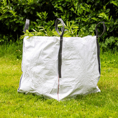 FIBC Bulk Bag - 130gsm One Tonne Builders Bag 86cm x 86cm x 86cm with 4 corner lifting loops