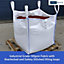 FIBC Bulk Bag - One Tonne Skip Bag- Heavy Duty Garden Waste Bag Extra Large - Premium Grade Dumpy Bag with 4 Lifting Handles