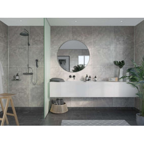 Fibo Scandinavian Silver Grey Marble Tile Wall Panel