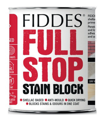Fiddes Full Stop Stain Blocker Shellac Based Universal Primer White - 2.5 Litre