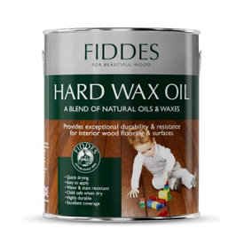 Fiddes Hard Wax Oil Satin Belgium Grey 2.5L