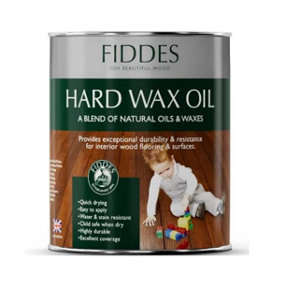 Fiddes Hard Wax Oil Satin White 1L