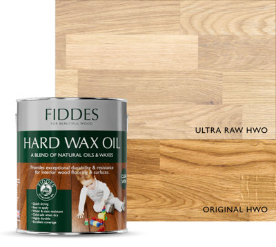 Fiddes Hard Wax Oil, Ultra Raw 2.5L + Free Priory Free Cloth