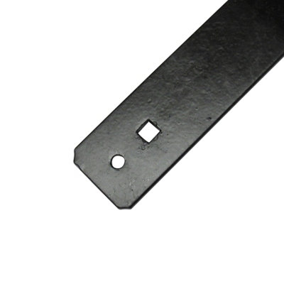 Field Gate Spring Fastener Set (Black Staple Latch Catch Fixing Kit)