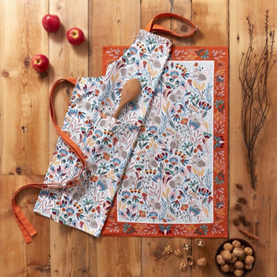 Field Mice Animal Print 100% Cotton Apron