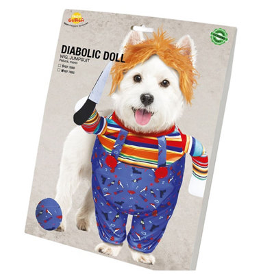 Fiestas Guirca Evil Dog Costume Multicoloured (M- Chest: 19in-26in)