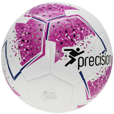 FIFA IMS Official Quality Match Football - Size 5 White/Pink/Purple 3.5mm Foam