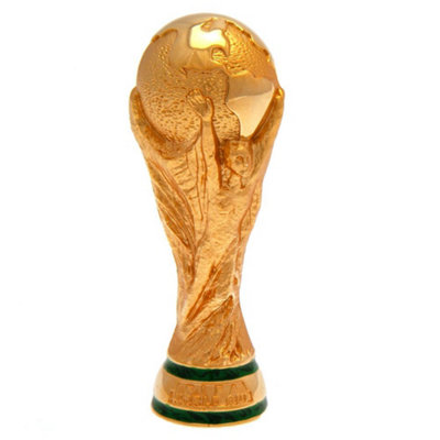 Fifa Qatar World Cup 2022 Trophy Statue Gold (One Size)